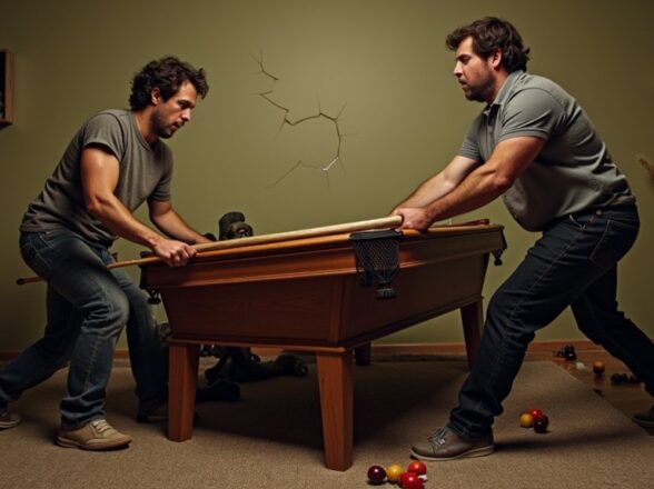 What Are the Risks of Moving a Pool Table Without Professionals? Why DIY Pool Table Moving Can Be Dangerous