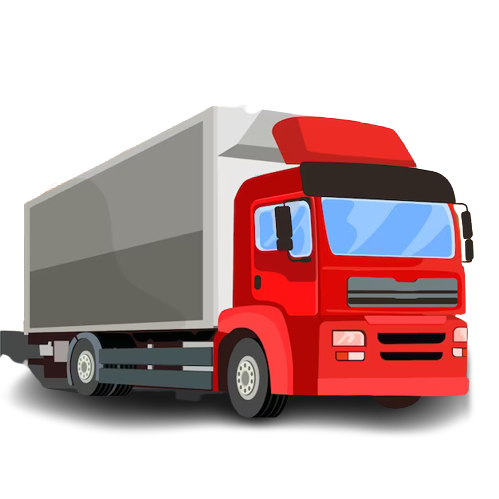 Red & Grey Moving Company Truck for Movers in Dubai