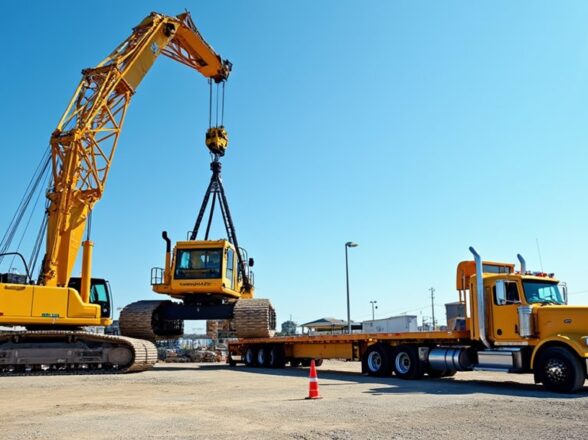 Equipment Used for Loading and Unloading Heavy Machinery