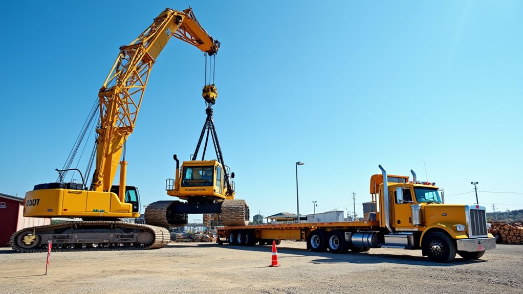 Equipment Used for Loading and Unloading Heavy Machinery