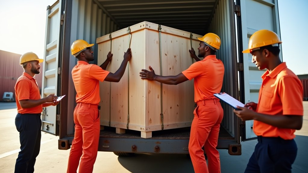 How Do Movers Ensure Safety During International Loading and Unloading?