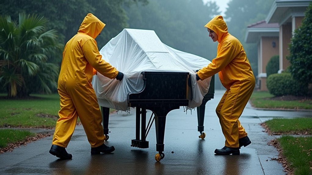 How to Move a Piano Safely During Bad Weather? Expert Tips for Rain, Humidity, and Extreme Temperatures